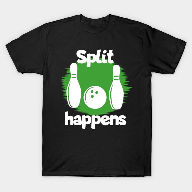 Bowling split happens T-Shirt by maxcode